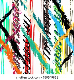 Beautiful abstract gentle graffiti pattern vector illustration