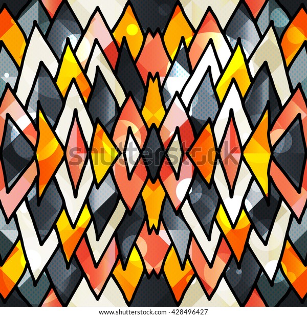 Beautiful abstract gentle graffiti pattern
vector illustration