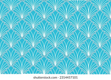 Hermoso patrón abstracto de hojas geométricas. - Fondo vectorial sin foco. Art Decó Sin Maravillas. Fondo del patrón. Textura decorativa geométrica. Fondo de escritorio, fondo.