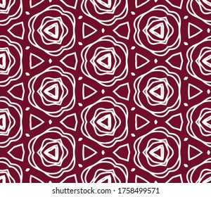 Beautiful abstract geometric roses vector pattern background. Great  for scrap booking, stationary,  textile and home decor projects.