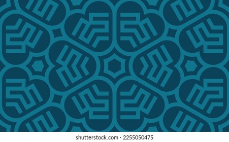 schöner abstrakter geometrischer, nahtloser Musterhintergrund. Ideal für Hintergründe, Hintergrundbilder, Textilien und jedes Design-Projekt.