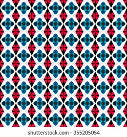 beautiful abstract geometric seamless pattern on a white background
