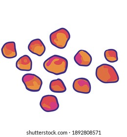 Hermosa ilustración de vector de piedra geométrica abstracta