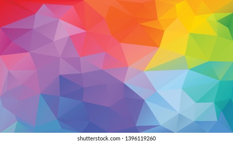 Beautiful abstract geometric style background. Colorful low polygon vector background.Modern multicolor polygonal style.