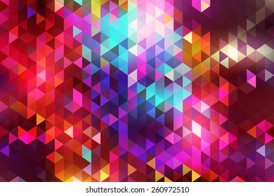 Beautiful abstract geometric style background with vibrant color tones.