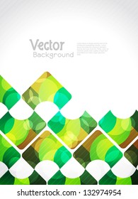 Beautiful abstract glowing background with colorful squares. Vector Illustration