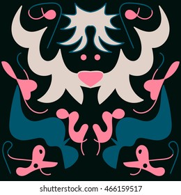 Beautiful abstract Goblin for your business. Vector illustration