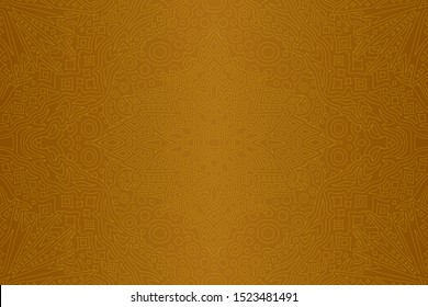 Beautiful abstract golden background with seamless linear pattern
