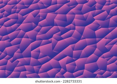 Beautiful abstract gradient color of pink and purple tone polygon pattern background and texture.