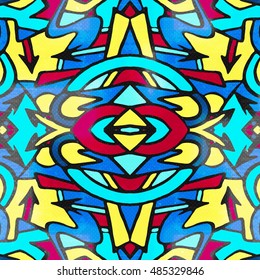 Beautiful abstract graffiti gentle pattern