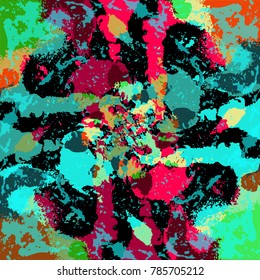 Beautiful abstract graffiti gentle pattern