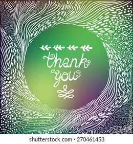 Beautiful abstract graphics on blurred background.