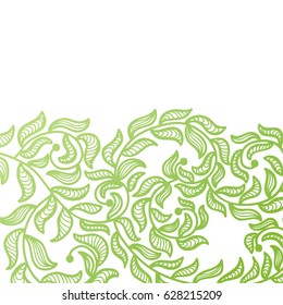 Beautiful abstract green background. Vector illustration.