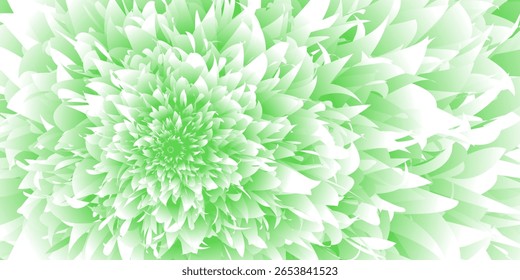 Beautiful Abstract green Floral Artwork greyy Intricate Petal Design on White Background. modern trendy in poster, presentation, website, banner