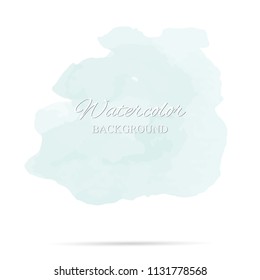 beautiful abstract green watercolor art hand paint on white background,brush textures for logo.There is a place for text.Perfect stroke design for headline.luxury boutique Illustrations.