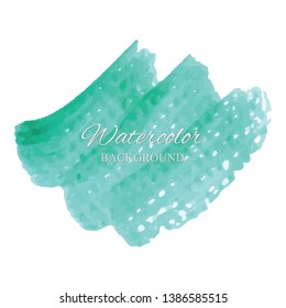 beautiful abstract green watercolor art hand paint on white background,brush textures for logo.There is a place for text.Perfect stroke design for headline.luxury boutique Illustrations.