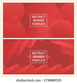 beautiful abstract grid banner template