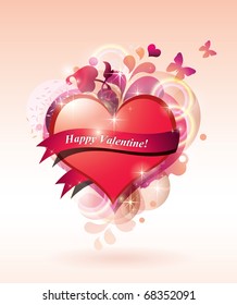 Beautiful Abstract  Heart  EPS10