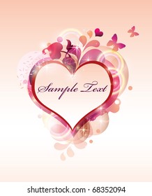 Beautiful Abstract  Heart  EPS10