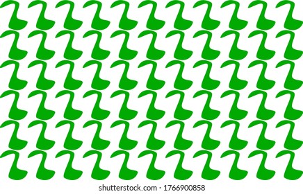 Beautiful abstract highlighted green color duck pattern for web development background. 
