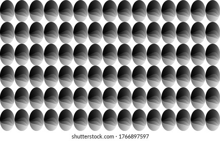 Beautiful abstract highlighted grey color eggs pattern for web development background. 