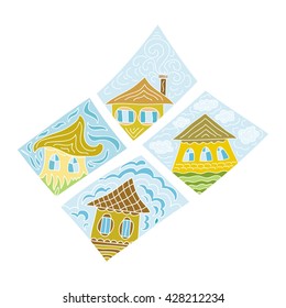 Beautiful abstract houses