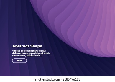 beautiful abstract illustration in the form of a gradient  with lines and a pink-purple figure covered with dynamic lines. At the bottom left there is space for your text. Cover, flyer or banner