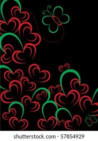 beautiful abstract illustration for valentine day