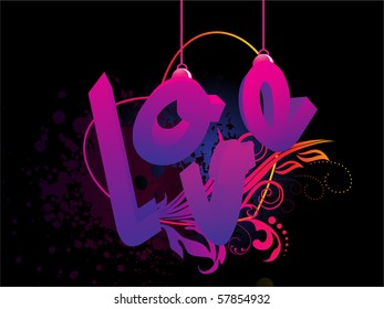 beautiful abstract illustration for valentine day