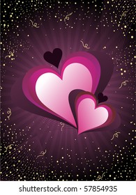beautiful abstract illustration for valentine day