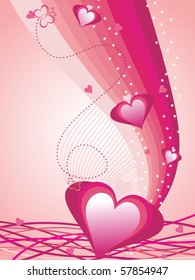 beautiful abstract illustration for valentine day