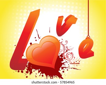 beautiful abstract illustration for valentine day