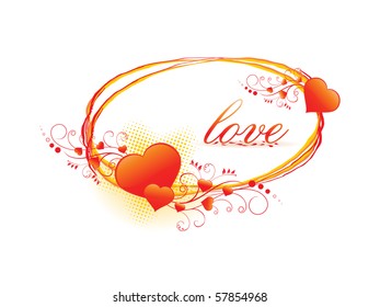 beautiful abstract illustration for valentine day