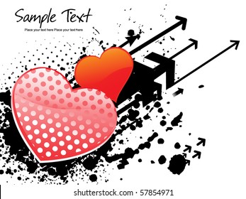 beautiful abstract illustration for valentine day