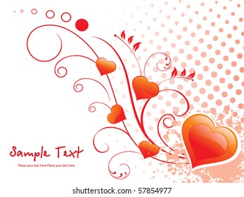 beautiful abstract illustration for valentine day