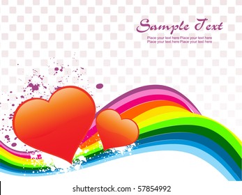 beautiful abstract illustration for valentine day