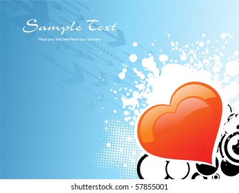 beautiful abstract illustration for valentine day