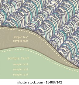 Beautiful abstract invitation card. eps10