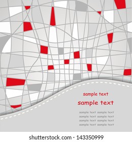 Beautiful abstract invitation card. eps10
