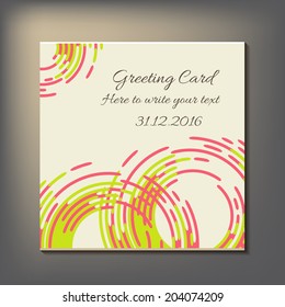 Beautiful abstract invitation card. vector illustration art