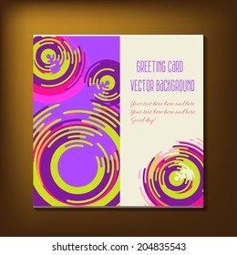 Beautiful abstract invitation card. vector illustration art