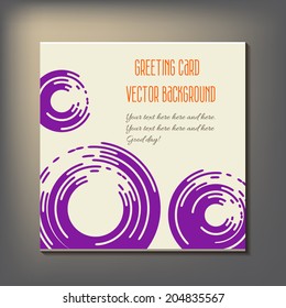 Beautiful abstract invitation card. vector illustration art