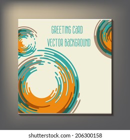 Beautiful abstract invitation card. vector illustration art
