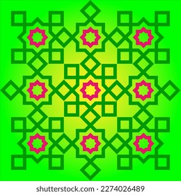 beautiful abstract Islamic background with a square pattern