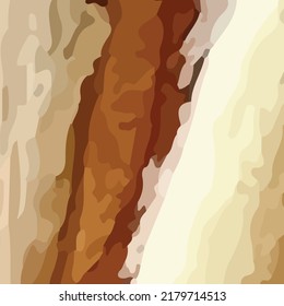 El hermoso abstracto del vector de mezcla de colores marrón claro y marrón oscuro. Es adecuado para complementar la decoración de las casas con temas tropicales, como pinturas murales o marcos de fotos sobre la mesa.