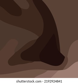 The beautiful abstract of light brown and dark brown color blend vector. It is suitable to complement tropical themed home decorations such as wall paintings or photo frames on the table.