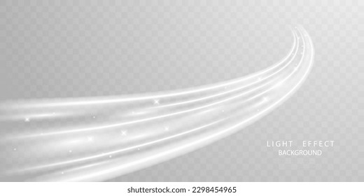 Hermosa ilustración de vector de efecto de línea de luz abstracta