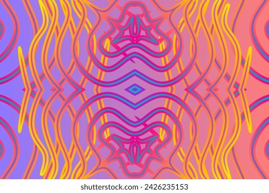 Beautiful abstract line art gradient pattern design background for commercial wallpaper or presentation