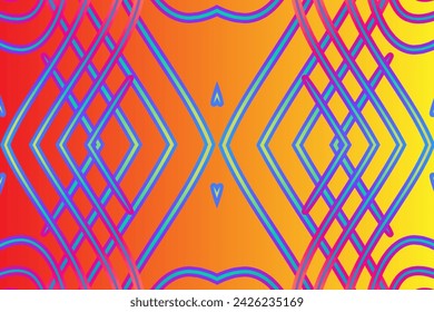 Beautiful abstract line art gradient pattern design background for commercial wallpaper or presentation