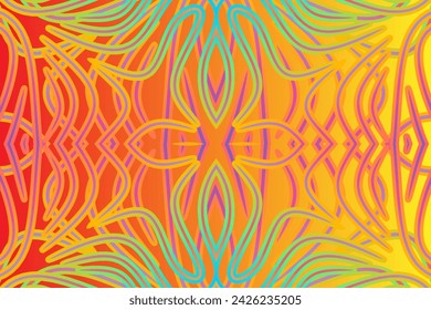 Beautiful abstract line art gradient pattern design background for commercial wallpaper or presentation